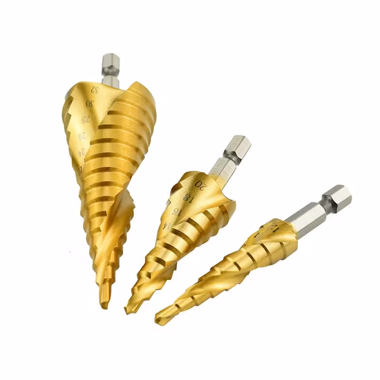 Spiral Flute HSS Step Drill Bits