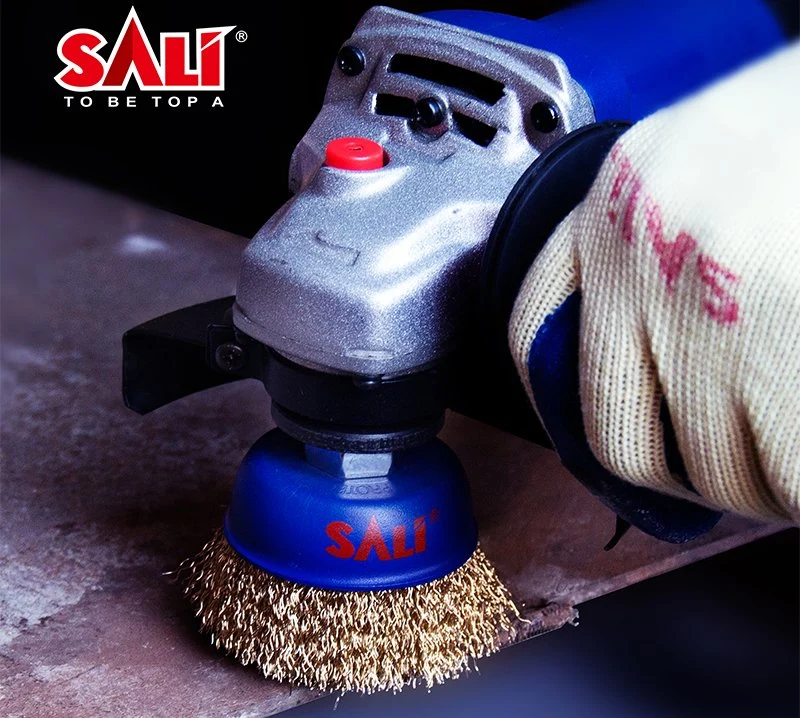 Sali High Quality Brass Wire Cup Brush for Removing Rust and Paint